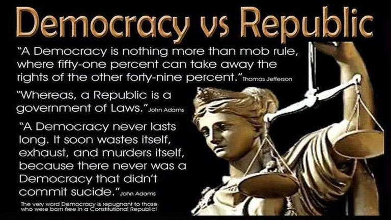 Democracy vs a Republic Perfectly Explained For Dummies